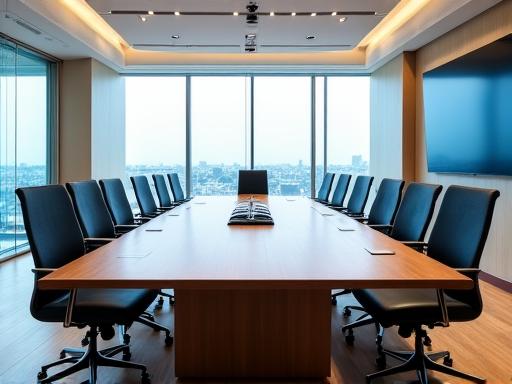 Sala meeting aziendale allestita