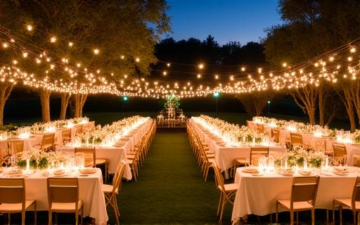 Allestimento per ricevimento serale