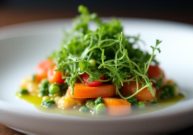 Piatto gourmet del ristorante Canopy Links